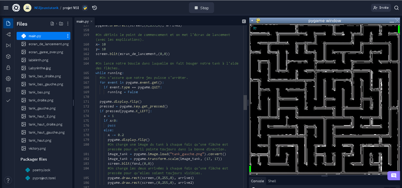 The Tank Maze (par Adrien et Arnaud)