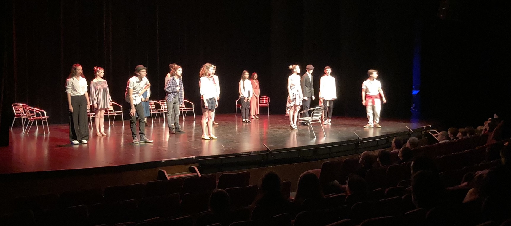 Square Molière, spectacle des élèves de l’Option Théâtre des lycées de Manosque