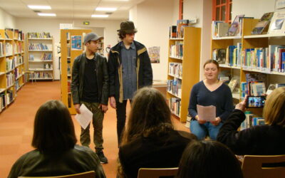 Présentation de lectures de l’option théâtre à la Médiathèque