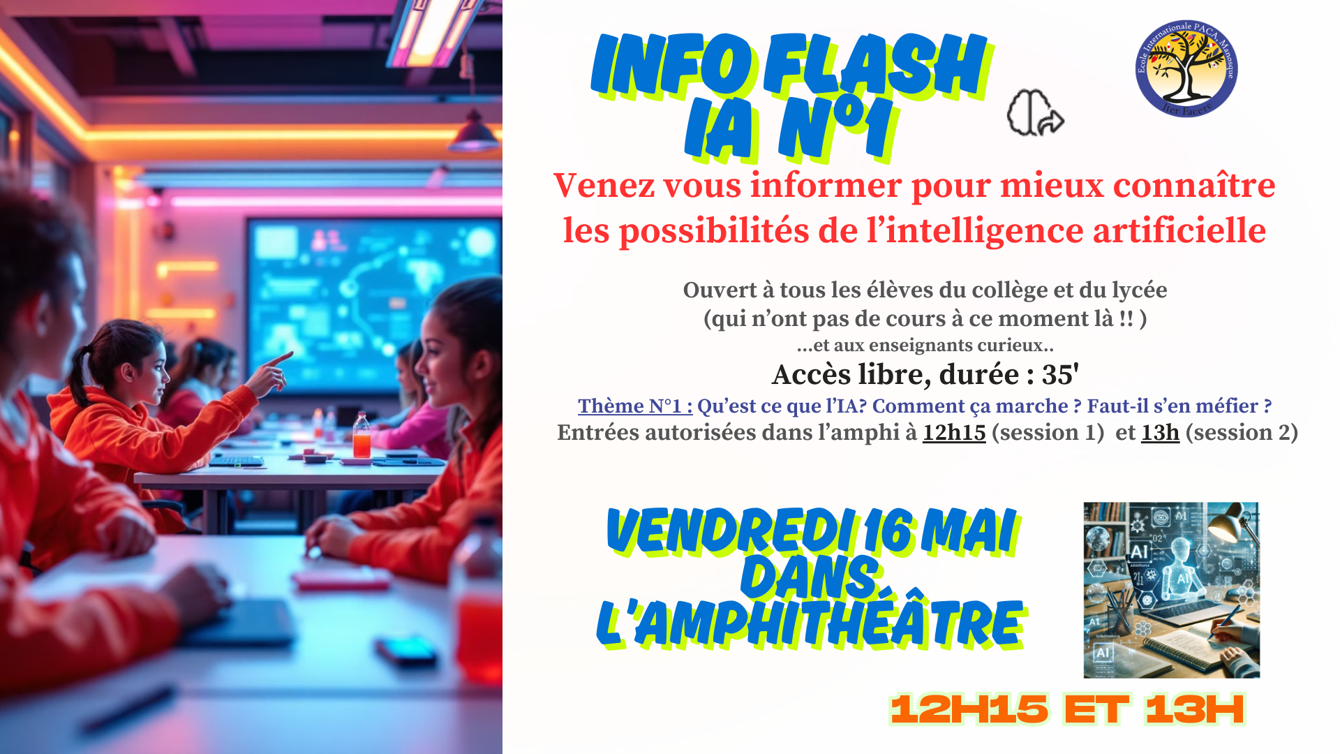 Affiche Info flash IA N°1